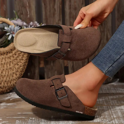 Suede Cork Clogs - pdp-2
