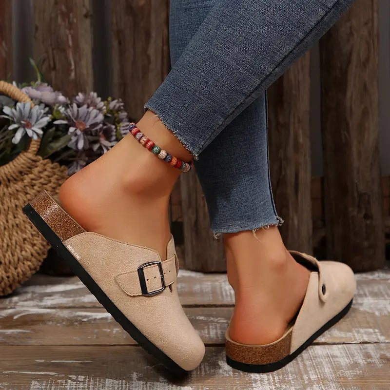 Suede Cork Clogs - pdp-8
