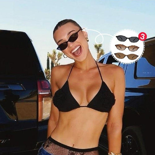 Retro oval sunglasses 3-pack summer lifestyle hero